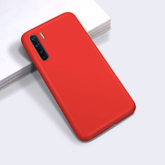 Ultra-thin Silicone Gel Soft Case 360 Degrees Cover for Oppo A91 Red