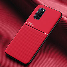 Ultra-thin Silicone Gel Soft Case 360 Degrees Cover for Oppo A92 Red