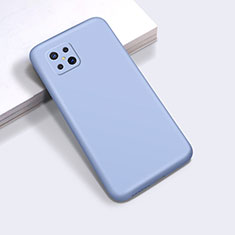 Ultra-thin Silicone Gel Soft Case 360 Degrees Cover for Oppo A92s 5G Sky Blue