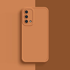 Ultra-thin Silicone Gel Soft Case 360 Degrees Cover for Oppo A93 5G Orange