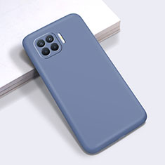 Ultra-thin Silicone Gel Soft Case 360 Degrees Cover for Oppo F17 Pro Lavender Gray