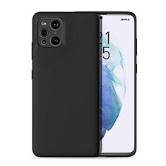 Ultra-thin Silicone Gel Soft Case 360 Degrees Cover for Oppo Find X3 5G Black
