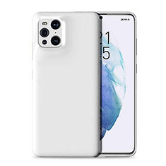 Ultra-thin Silicone Gel Soft Case 360 Degrees Cover for Oppo Find X3 5G White