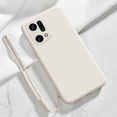 Ultra-thin Silicone Gel Soft Case 360 Degrees Cover for Oppo Find X5 Pro 5G White