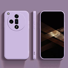 Ultra-thin Silicone Gel Soft Case 360 Degrees Cover for Oppo Find X7 Ultra 5G Clove Purple
