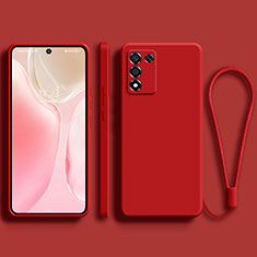 Ultra-thin Silicone Gel Soft Case 360 Degrees Cover for Oppo K9S 5G Red