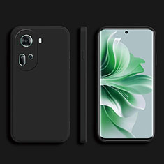 Ultra-thin Silicone Gel Soft Case 360 Degrees Cover for Oppo Reno11 5G Black