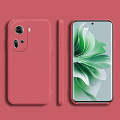 Ultra-thin Silicone Gel Soft Case 360 Degrees Cover for Oppo Reno11 5G Red