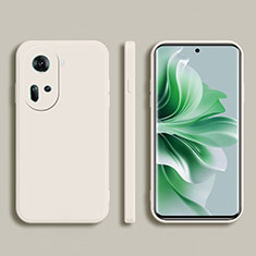 Ultra-thin Silicone Gel Soft Case 360 Degrees Cover for Oppo Reno11 5G White