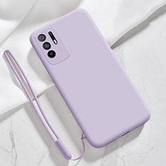 Ultra-thin Silicone Gel Soft Case 360 Degrees Cover for Oppo Reno5 Z 5G Clove Purple
