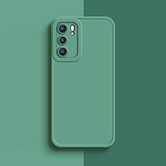 Ultra-thin Silicone Gel Soft Case 360 Degrees Cover for Oppo Reno6 5G Matcha Green