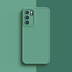 Ultra-thin Silicone Gel Soft Case 360 Degrees Cover for Oppo Reno6 Pro 5G India Matcha Green