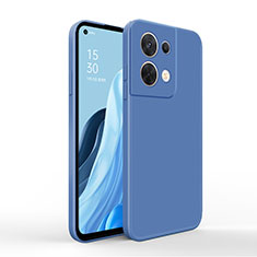 Ultra-thin Silicone Gel Soft Case 360 Degrees Cover for Oppo Reno8 5G Blue