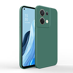 Ultra-thin Silicone Gel Soft Case 360 Degrees Cover for Oppo Reno8 Pro 5G Green