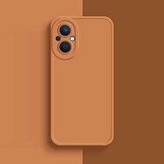 Ultra-thin Silicone Gel Soft Case 360 Degrees Cover for Oppo Reno8 Z 5G Orange