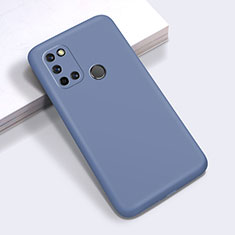 Ultra-thin Silicone Gel Soft Case 360 Degrees Cover for Realme 7i Lavender Gray