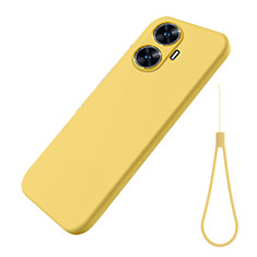 Ultra-thin Silicone Gel Soft Case 360 Degrees Cover for Realme C55 Yellow