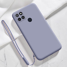 Ultra-thin Silicone Gel Soft Case 360 Degrees Cover for Realme Narzo 50A Lavender Gray