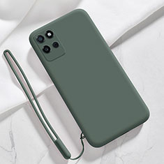 Ultra-thin Silicone Gel Soft Case 360 Degrees Cover for Realme V11 5G Midnight Green