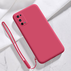 Ultra-thin Silicone Gel Soft Case 360 Degrees Cover for Realme X7 Pro 5G Red Wine