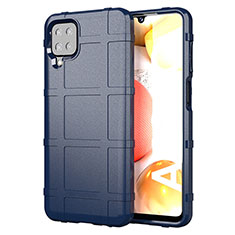 Ultra-thin Silicone Gel Soft Case 360 Degrees Cover for Samsung Galaxy A12 Nacho Blue