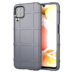 Ultra-thin Silicone Gel Soft Case 360 Degrees Cover for Samsung Galaxy A12 Nacho Gray
