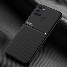 Ultra-thin Silicone Gel Soft Case 360 Degrees Cover for Samsung Galaxy A21s Black