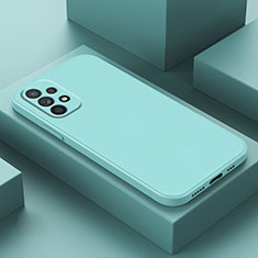 Ultra-thin Silicone Gel Soft Case 360 Degrees Cover for Samsung Galaxy A23 4G Cyan