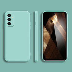 Ultra-thin Silicone Gel Soft Case 360 Degrees Cover for Samsung Galaxy A25 5G Cyan
