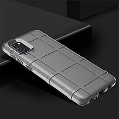 Ultra-thin Silicone Gel Soft Case 360 Degrees Cover for Samsung Galaxy A31 Silver