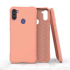 Ultra-thin Silicone Gel Soft Case 360 Degrees Cover for Samsung Galaxy M11 Orange