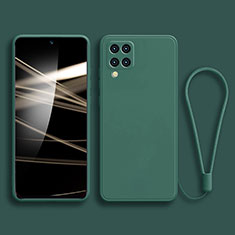 Ultra-thin Silicone Gel Soft Case 360 Degrees Cover for Samsung Galaxy M32 4G Midnight Green