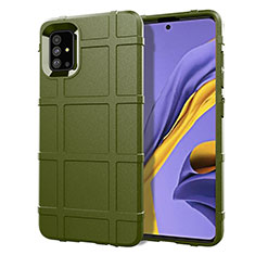 Ultra-thin Silicone Gel Soft Case 360 Degrees Cover for Samsung Galaxy M40S Army green