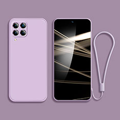 Ultra-thin Silicone Gel Soft Case 360 Degrees Cover for Samsung Galaxy M62 4G Clove Purple