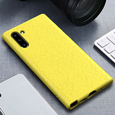 Ultra-thin Silicone Gel Soft Case 360 Degrees Cover for Samsung Galaxy Note 10 5G Yellow