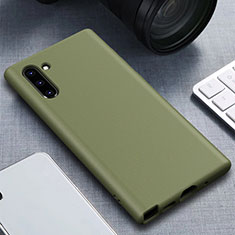 Ultra-thin Silicone Gel Soft Case 360 Degrees Cover for Samsung Galaxy Note 10 Green