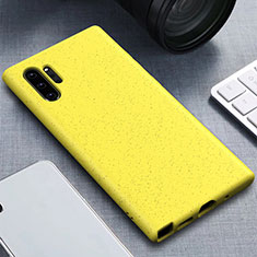 Ultra-thin Silicone Gel Soft Case 360 Degrees Cover for Samsung Galaxy Note 10 Plus 5G Yellow