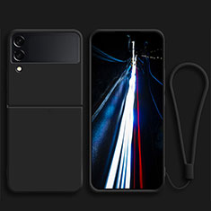 Ultra-thin Silicone Gel Soft Case 360 Degrees Cover for Samsung Galaxy Z Flip3 5G Black