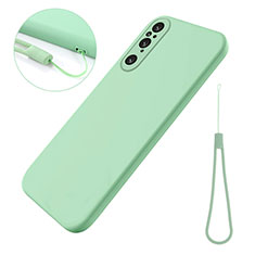 Ultra-thin Silicone Gel Soft Case 360 Degrees Cover for Sony Xperia 1 V Green