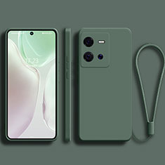 Ultra-thin Silicone Gel Soft Case 360 Degrees Cover for Vivo iQOO 10 Pro 5G Midnight Green