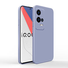 Ultra-thin Silicone Gel Soft Case 360 Degrees Cover for Vivo iQOO 8 5G Lavender Gray