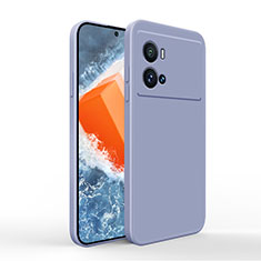 Ultra-thin Silicone Gel Soft Case 360 Degrees Cover for Vivo iQOO 9 Pro 5G Lavender Gray