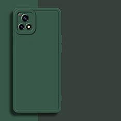 Ultra-thin Silicone Gel Soft Case 360 Degrees Cover for Vivo iQOO U3x 5G Midnight Green