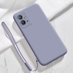 Ultra-thin Silicone Gel Soft Case 360 Degrees Cover for Vivo T1 5G India Lavender Gray