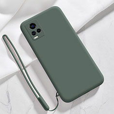 Ultra-thin Silicone Gel Soft Case 360 Degrees Cover for Vivo V20 Pro 5G Midnight Green