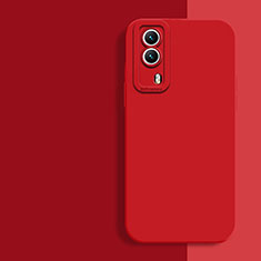 Ultra-thin Silicone Gel Soft Case 360 Degrees Cover for Vivo V21e 5G Red