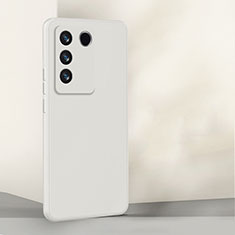 Ultra-thin Silicone Gel Soft Case 360 Degrees Cover for Vivo V27 5G White