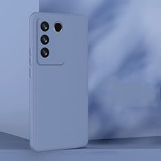 Ultra-thin Silicone Gel Soft Case 360 Degrees Cover for Vivo V27 Pro 5G Lavender Gray