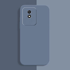 Ultra-thin Silicone Gel Soft Case 360 Degrees Cover for Vivo Y02A Lavender Gray