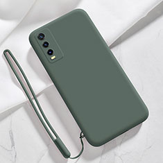 Ultra-thin Silicone Gel Soft Case 360 Degrees Cover for Vivo Y11s Midnight Green